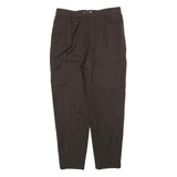 JEAN JACQUES BENSON Mens Wool Blend Black Relaxed Straight Trousers W34 L28