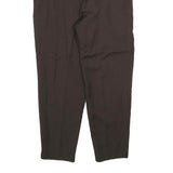 JEAN JACQUES BENSON Mens Wool Blend Black Relaxed Straight Trousers W34 L28