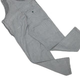 Womens Grey Cotton Blend Dungarees Slim Fit XS W34 L28 Workwear Casual
