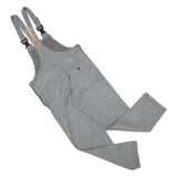 Womens Grey Cotton Blend Dungarees Slim Fit XS W34 L28 Workwear Casual