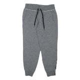 CALVIN KLEIN Mens Joggers Grey S W30 L27 Cotton Blend Slim Tapered Logo Print