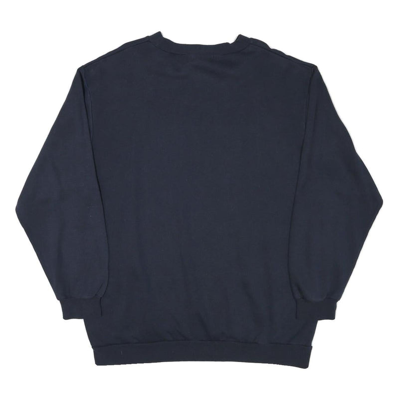 SPORTSWEAR Mens Navy Blue High Speed Graphic Crew Neck Sweatshirt M Cotton Blend