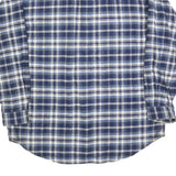 FIELD & STREAM Mens Blue & White Plaid Shirt XL Cotton Blend Casual Button Down