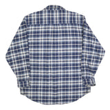 FIELD & STREAM Mens Blue & White Plaid Shirt XL Cotton Blend Casual Button Down