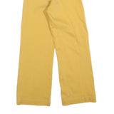 7 FOR ALL MANKIND Girls Jeans Yellow Relaxed Wide-Leg Denim W25 L26 Zip Casual