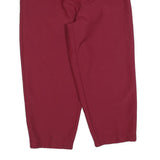 BLAIR Womens Relaxed Red Polyester Trousers W30 L24 Comfortable Casual