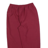 BLAIR Womens Relaxed Red Polyester Trousers W30 L24 Comfortable Casual