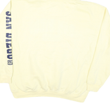 SHARK TEE Mens Yellow San Diego California Pullover Hoodie L Cotton Blend