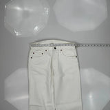 Made In USA Levis 501 Jeans - 30W 32L White Cotton