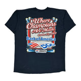 Made In USA Charlotte Motor Speedway Jensen Nascar T-Shirt - 2XL Navy Cotton