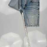 Levis Denim Shorts - 29W 10L Light Wash Cotton