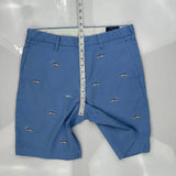 Polo By Ralph Lauren Chino Shorts - 32W 8L Blue Cotton