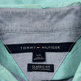 Tommy Hilfiger Shirt - Large Green Cotton