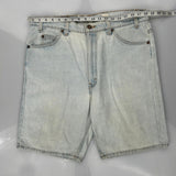 Levis Denim Shorts - 36W 10L Light Wash Denim