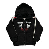 Age 3 True Religion Striped Hoodie - 2XS Black Cotton