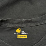 Carhartt Long Sleeve T-Shirt - 2XL Black Cotton