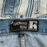 Kalifornia King Graphic Jeans - 32W 30L Blue Denim