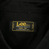 Lee Short Sleeve Shirt - XL Black Cotton