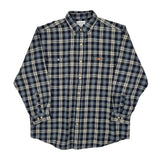 Carhartt Checked Flannel Shirt - XL Blue Cotton