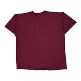 England Screen Stars Single Stitch T-Shirt - XL Burgundy Cotton
