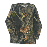 Age 12-13 Red Head Camo Long Sleeve T-Shirt - Large Khaki Cotton