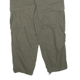 SUPERDRY Womens Cotton Blend Relaxed Cargo Trousers Olive Green W32 L25
