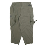 SUPERDRY Womens Cotton Blend Relaxed Cargo Trousers Olive Green W32 L25