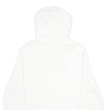 LEVI'S Mens White Pullover Hoodie L Cotton Logo Sweatshirt