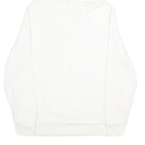 LEVI'S Mens White Pullover Hoodie L Cotton Logo Sweatshirt