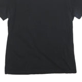 GUESS Womens Black Red Graphic T-Shirt L Short Sleeve Crew Neck Cotton Blend