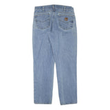 CARHARTT Womens Regular Blue Denim Light Wash Jeans W36 L32 Classic Fit Zip