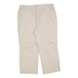 TREVOLUTION Womens Beige Regular Fit Straight Leg Trousers W36 L26 Polyester