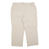 TREVOLUTION Womens Beige Regular Fit Straight Leg Trousers W36 L26 Polyester