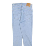 LEVI'S Womens Slim Light Blue Denim Jeans Zip W28 L28 Classic Cotton Blend