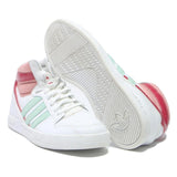 ADIDAS High Top Mens Trainers White Pink & Green Synthetic UK 6.5 Comfortable