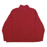 STARTER Mens Red Plain Pullover Jumper Crew Neck Basic Knit 2XL