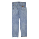 CARHARTT Mens Jeans Blue Regular Straight Denim Rinse W34 L33 Casual Workwear