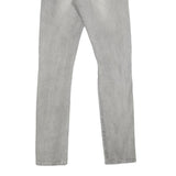 LEVI'S 505C Womens Jeans Grey Slim Skinny Denim W25 L32 Distressed