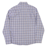 TOMMY HILFIGER Mens Blue & Red Check Shirt L Slim Fit Cotton Blend Casual