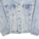 LEVI'S Mens Blue Denim Jacket M Cotton Classic Button Closure Western Style
