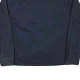 TOMMY HILFIGER Mens Navy & Tartan Classic Jacket L Cotton Blend Zip Plaid