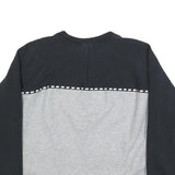NIKE Womens Grey & Black Logo Crew Neck XL Sweatshirt Casual Sportswear