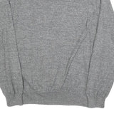 TOMMY HILFIGER Mens Grey Cotton Blend Patterned Crew Neck Basic Knit XL Jumper