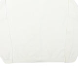 Womens White Plain Polyester Blend Jumper Cardigan V-Neck Basic Knit S Button Up