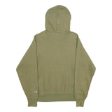 CHAMPION REVERSE WEAVE Mens Green Pullover Hoodie S Comfortable Cotton Blend
