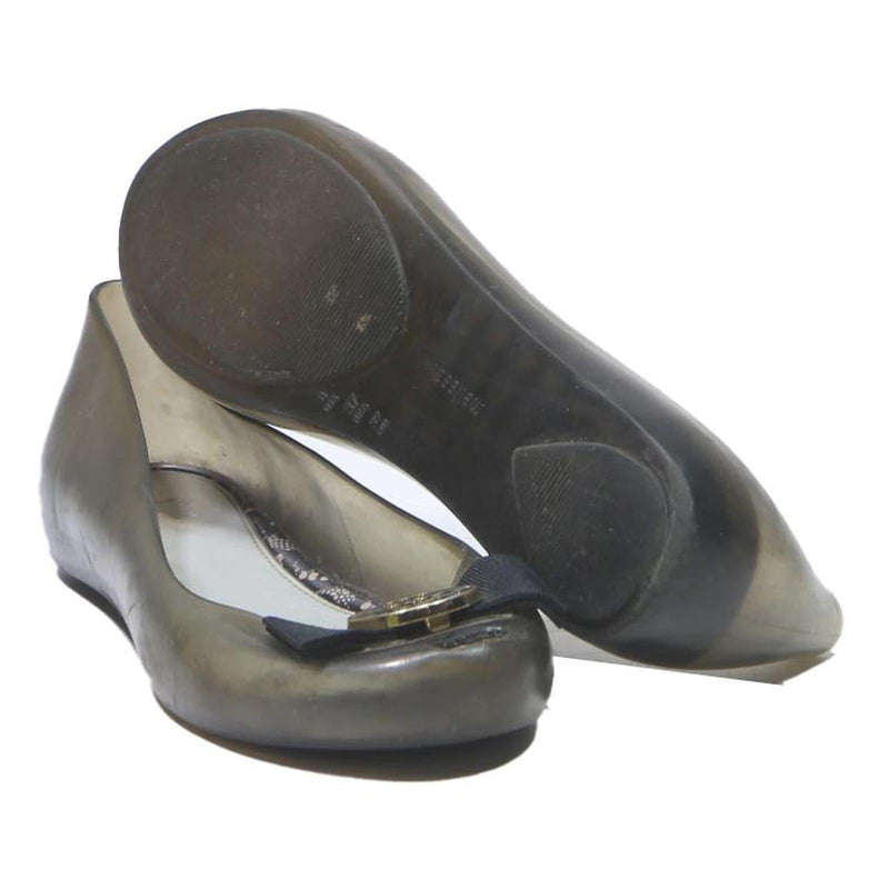 MELISSA Womens Ballet Shoes Black Synthetic UK 6 Comfortable Lightweight Flat