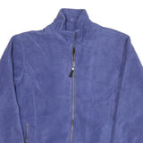 NORTH END Mens Blue Jacket M Polyester Blend Zip Fleece Plain Casual Outerwear