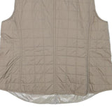BOGNER Womens Beige Quilted Sleeveless Jacket XL Polyester Blend Button
