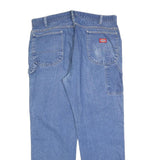 DICKIES Mens Relaxed Blue Denim Light W38 L30 Casual Cotton Blend Zip Jeans