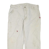 CARHARTT Mens Regular Fit Beige Workwear Trousers W40 L28 Durable Cotton Blend